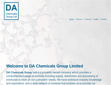 Tablet Screenshot of dachemicals.com